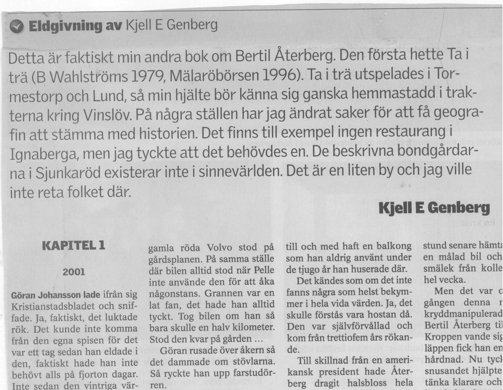 Kristianstads-Bladet (23 december, 2002, 26 delar)