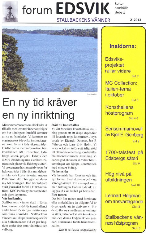 Tidningen Forum Edsvik